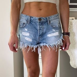 One teaspoon denim shorts